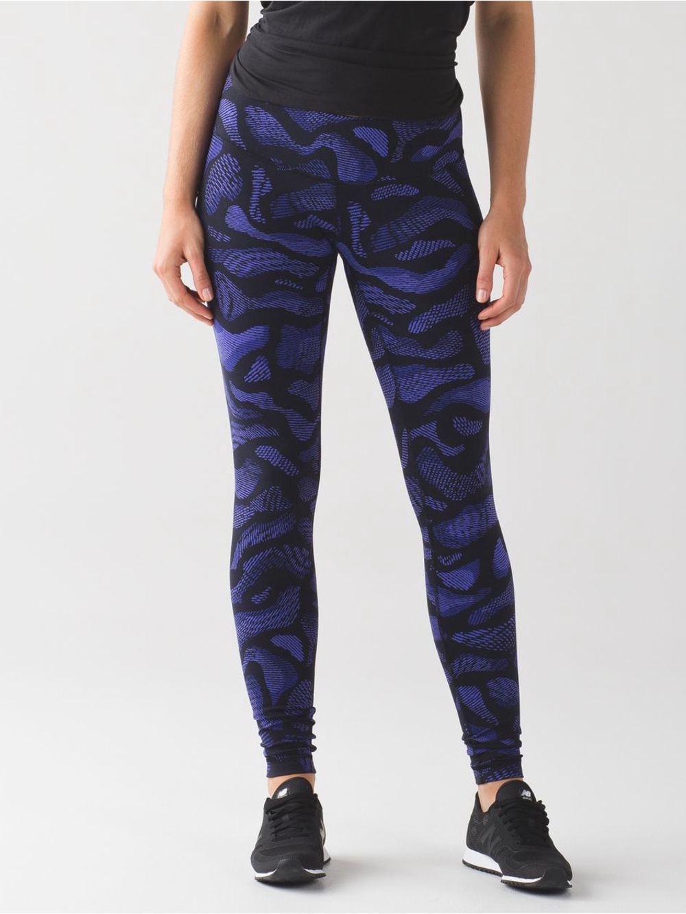 lululemon athletica Purple and Black Animal Print High-Rise Leggings